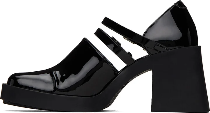 Justine Clenquet Black Jennie Mary-Jane Heels - Image 3