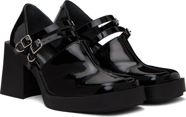 Justine Clenquet Black Jennie Mary-Jane Heels - Image 4