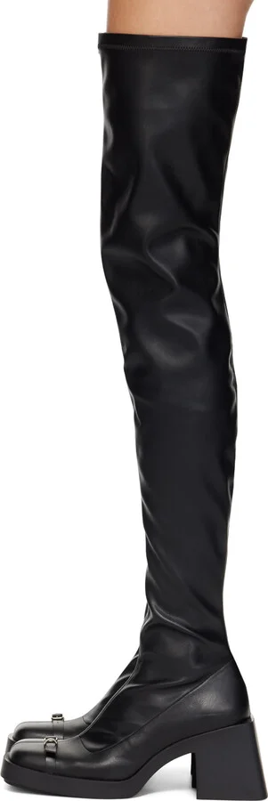 Justine Clenquet Black Jordan Tall Boots - Image 3