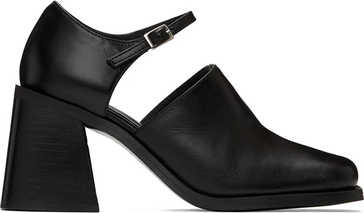 Justine Clenquet Black Kate Heels
