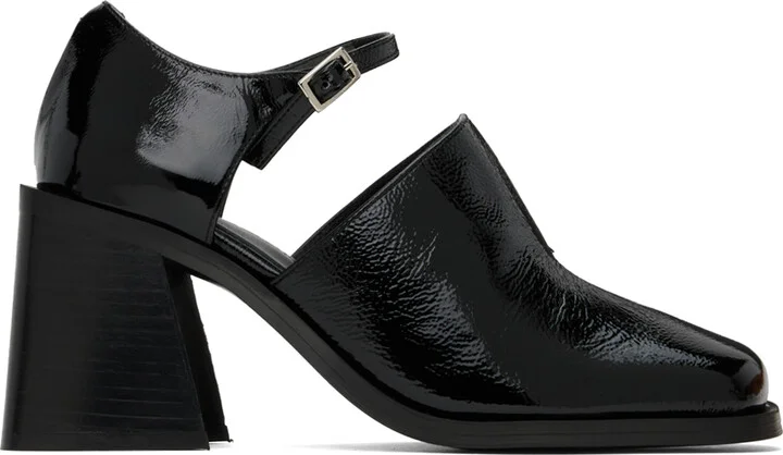 Justine Clenquet Black Kate Heels