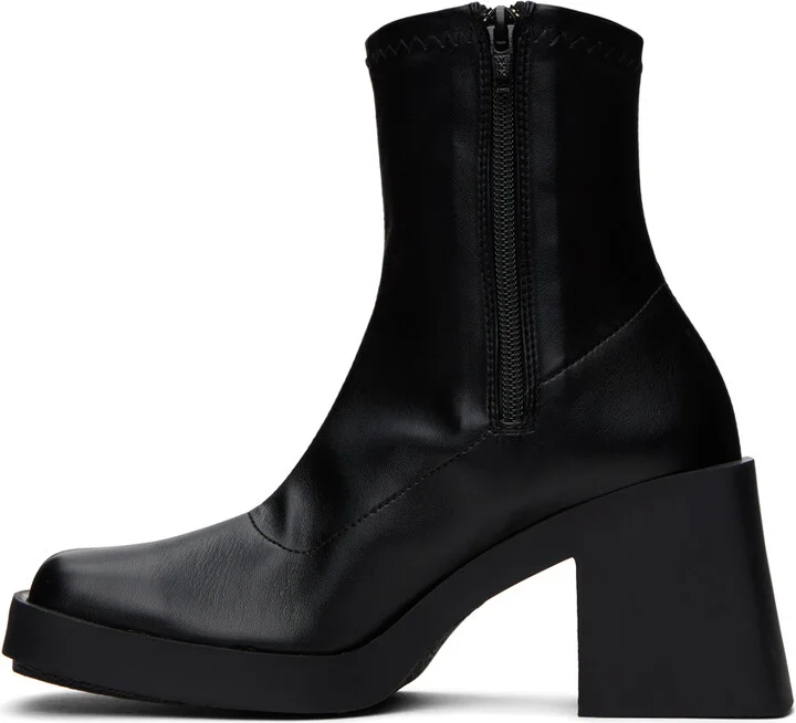Justine Clenquet Black Lucy Stretch Ankle Boots - Image 3