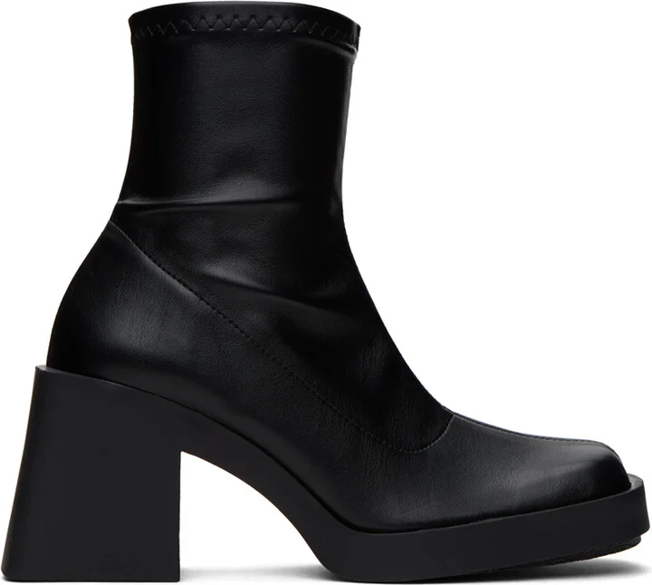 Justine Clenquet Black Lucy Stretch Ankle Boots