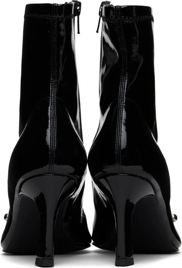 Justine Clenquet Black Patti Boots - Image 2