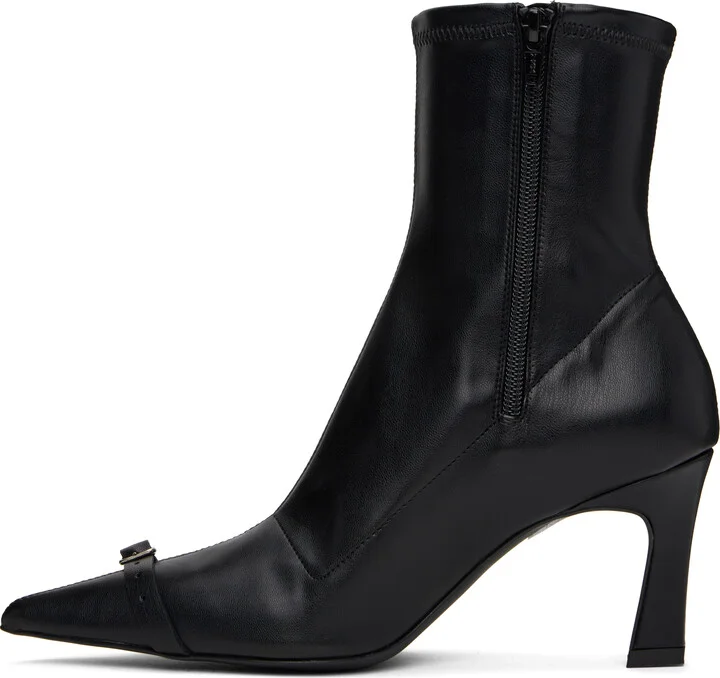 Justine Clenquet Black Patti Boots - Image 3