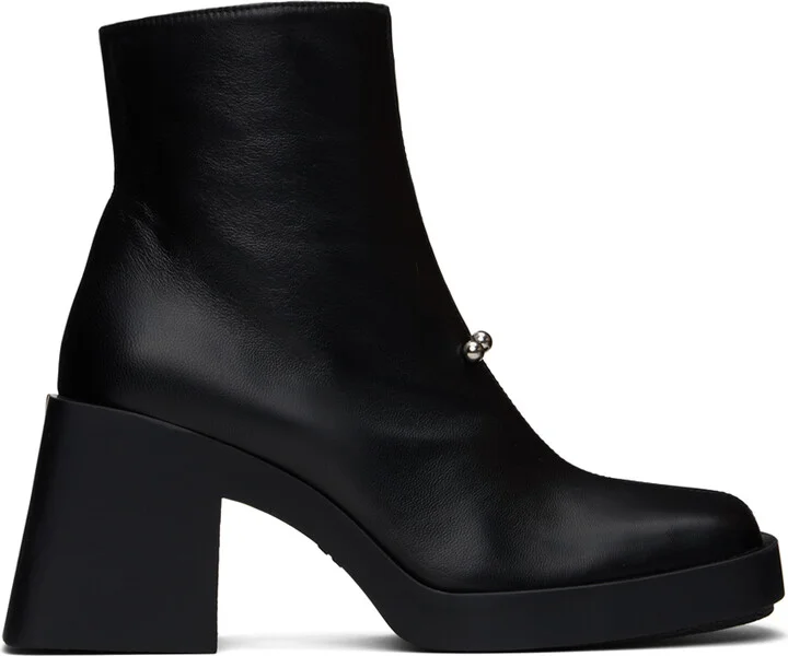 Justine Clenquet Black Raya Boots