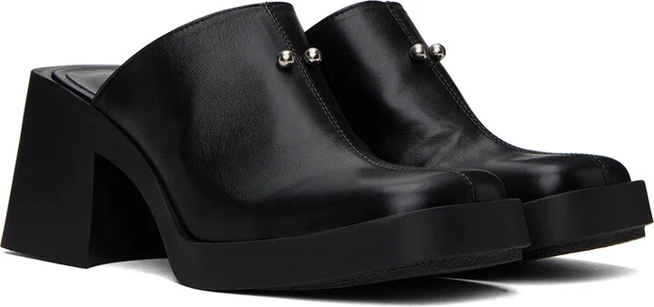 Justine Clenquet Black Raya Mules - Image 4