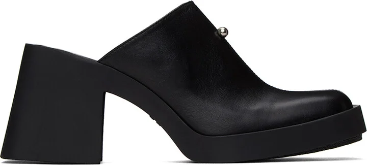 Justine Clenquet Black Raya Mules