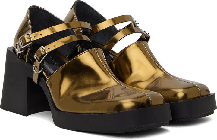 Justine Clenquet Brown Jennie Mary-Jane Heels - Image 4