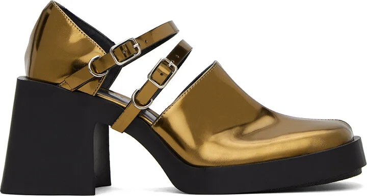 Justine Clenquet Brown Jennie Mary-Jane Heels