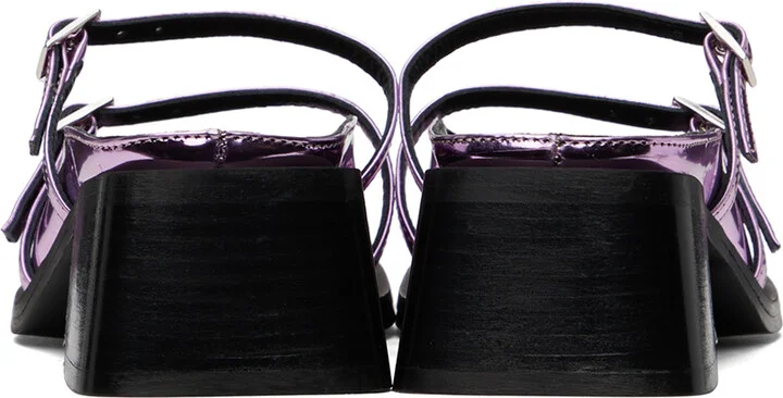 Justine Clenquet Pink Andie Mules - Image 2