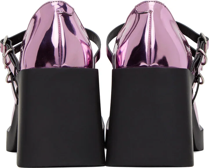 Justine Clenquet Pink Jennie Mary-Jane Heels - Image 2