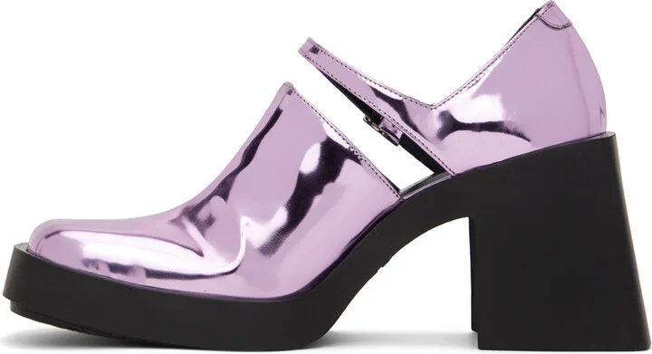 Justine Clenquet Pink Kim Mary Jane Heels - Image 3