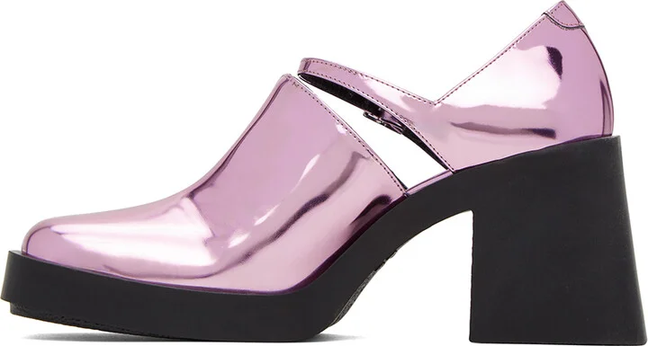 Justine Clenquet Pink Kim Mary Jane Heels - Image 3