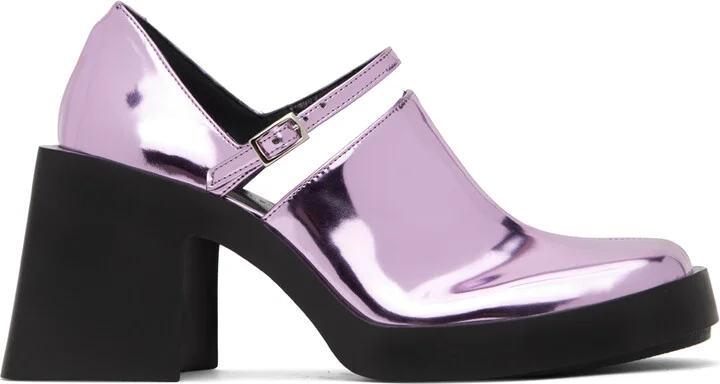 Justine Clenquet Pink Kim Mary Jane Heels