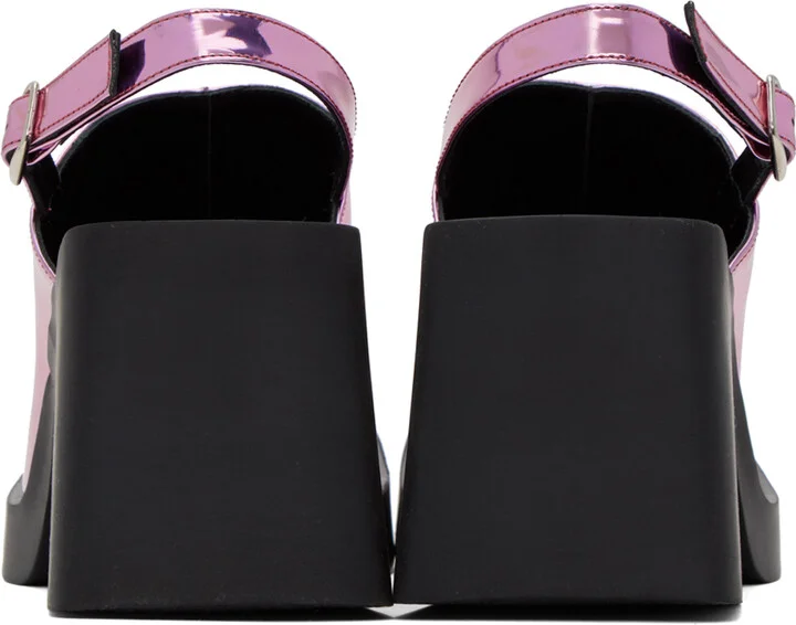 Justine Clenquet Pink Raf Mules - Image 2