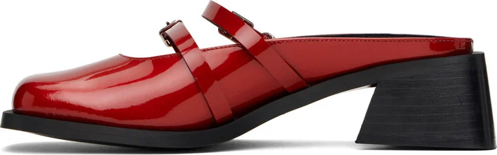 Justine Clenquet Red Andie Mules - Image 3