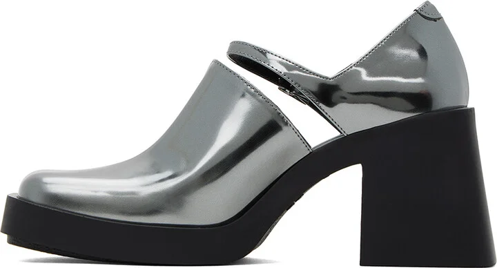 Justine Clenquet Silver Kim Heels - Image 3