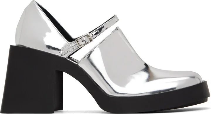 Metallic Silver Leat