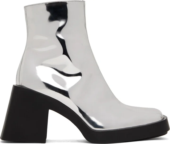 Justine Clenquet Silver Milla Boots