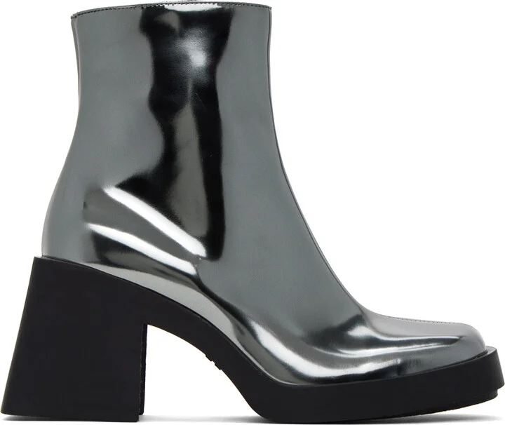 Justine Clenquet Silver Milla Boots