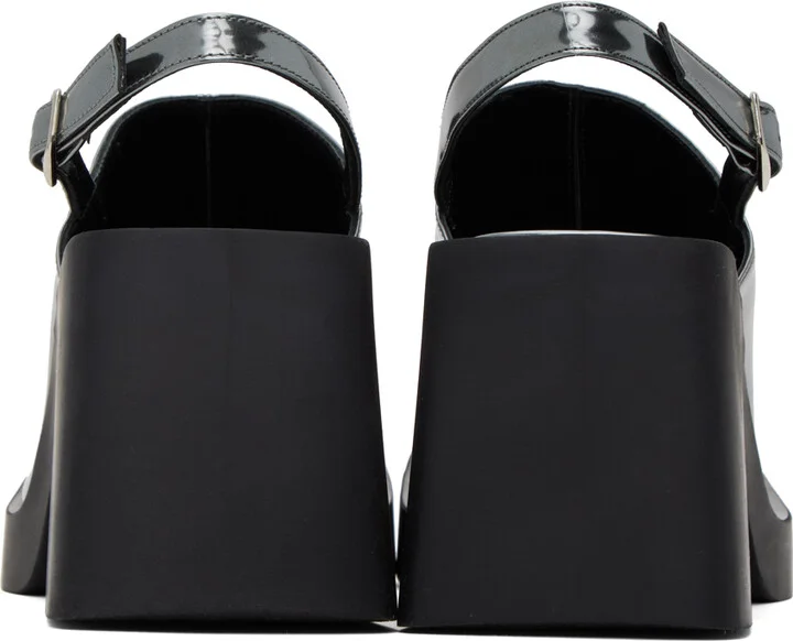 Justine Clenquet Silver Raf Mules - Image 2