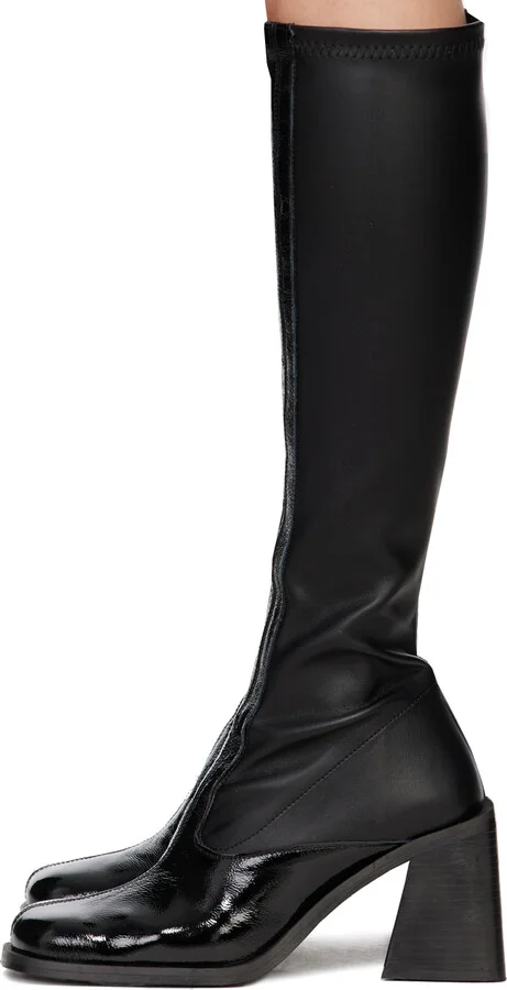 Justine Clenquet SSENSE Exclusive Black Eddie Tall Boots - Image 3