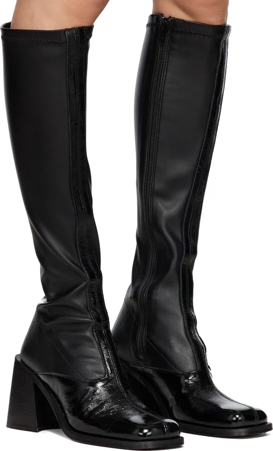 Justine Clenquet SSENSE Exclusive Black Eddie Tall Boots - Image 4