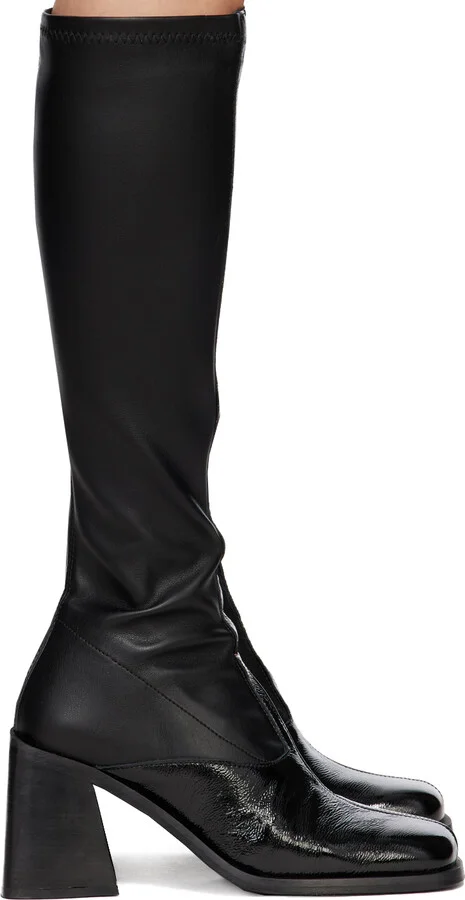 Justine Clenquet SSENSE Exclusive Black Eddie Tall Boots