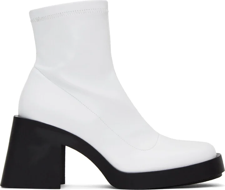 Justine Clenquet White Lucy Boots