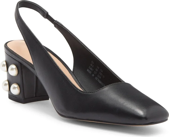 Jute 60 Block Heel Slingback Pump