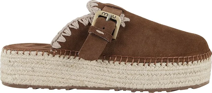 Jute Clog Plain Suede