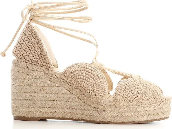 Jute Espadrilles Sandals Beige