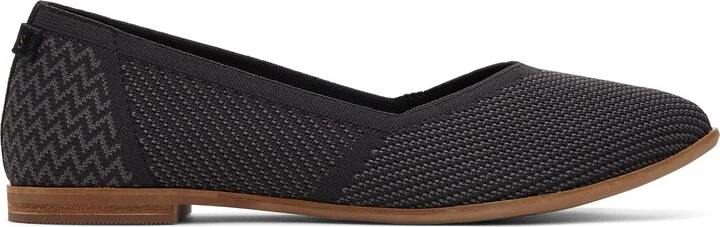 Jutti Neat Black Knit Flat
