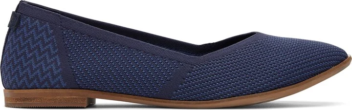 Jutti Neat Navy Knit Flat