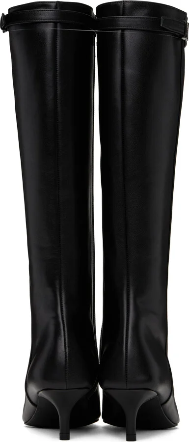 Juun.J Black Long Tall Boots - Image 2