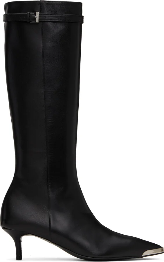 Juun.J Black Long Tall Boots