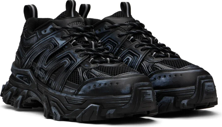 Juun.J Black Synthetic Sneakers - Image 4