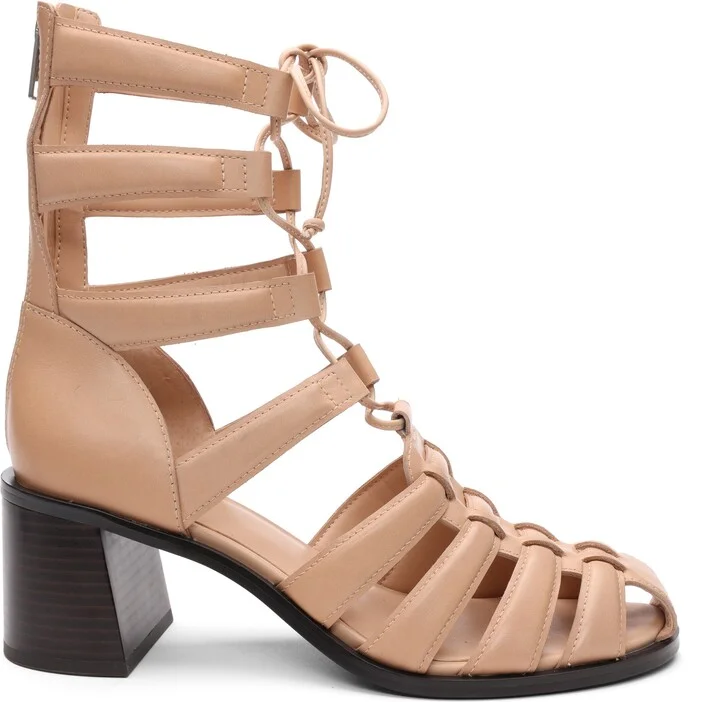 Juvia Lace-Up Gladiator Sandal - Image 10