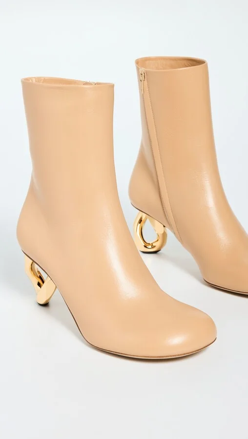 JW Anderson Ankle Boot Chain Heels - Image 4