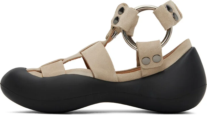 JW Anderson Beige Bumper Hike Sandal Sneakers - Image 3