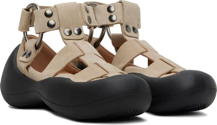 JW Anderson Beige Bumper Hike Sandal Sneakers - Image 4