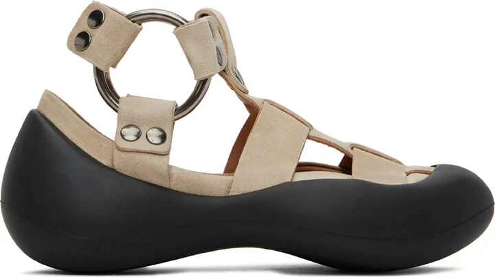 JW Anderson Beige Bumper Hike Sandal Sneakers