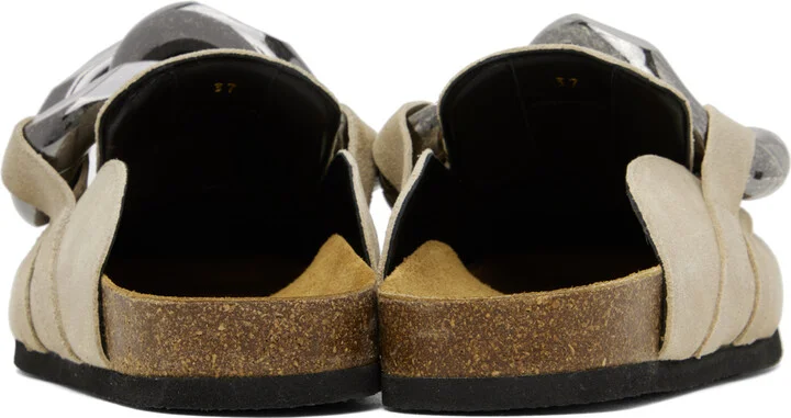 JW Anderson Beige Chain Loafers - Image 2