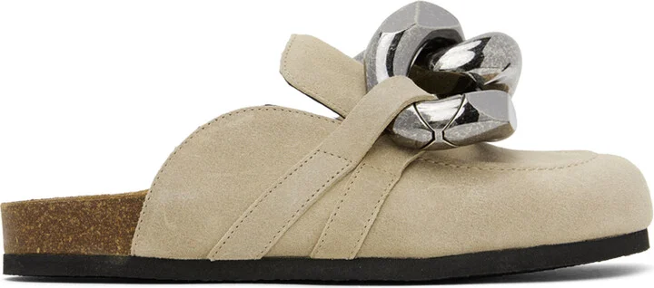 JW Anderson Beige Chain Loafers