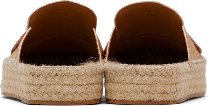 JW Anderson Beige Espadrille Loafers - Image 2