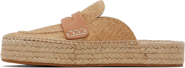 JW Anderson Beige Espadrille Loafers - Image 3