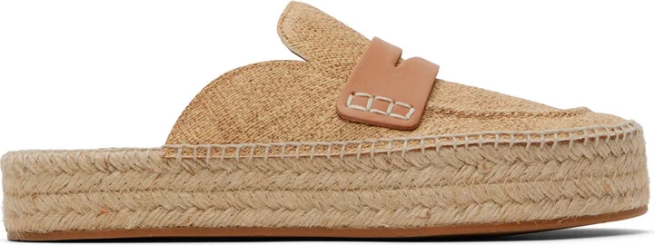 JW Anderson Beige Espadrille Loafers