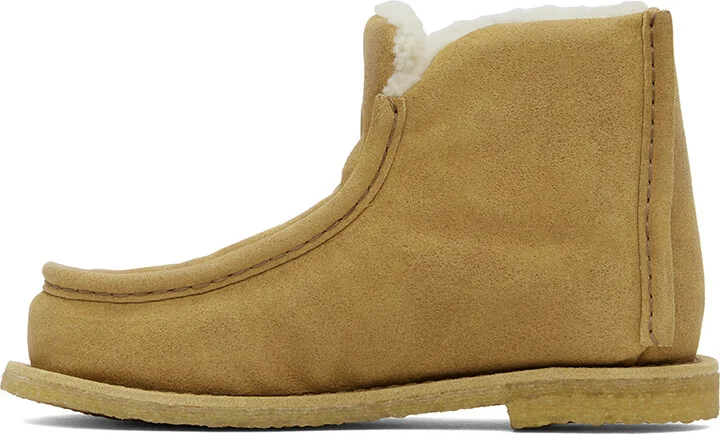 JW Anderson Beige Padded Boots - Image 3