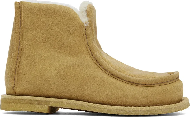 JW Anderson Beige Padded Boots